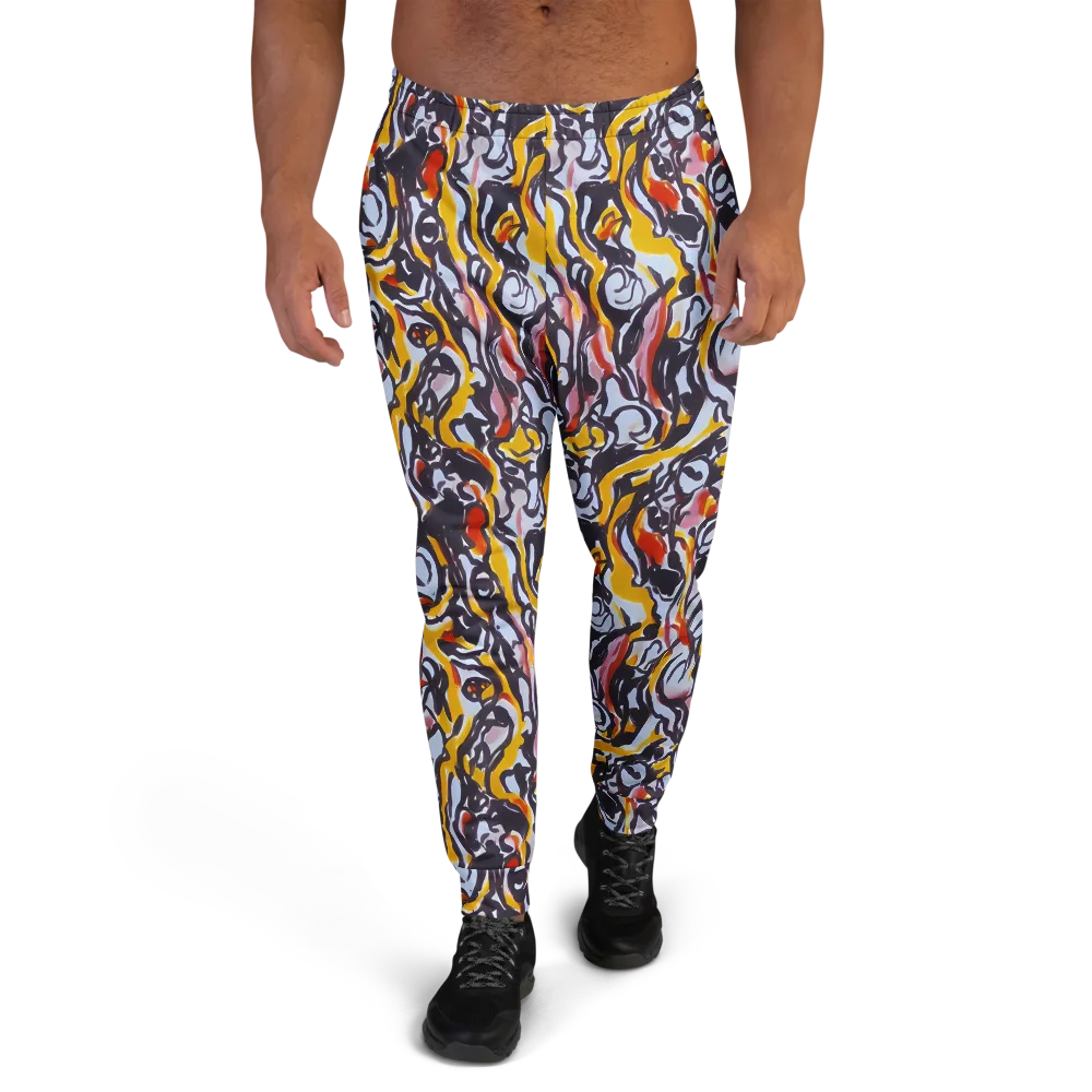Saffron After Dark on Men's Joggers — Front