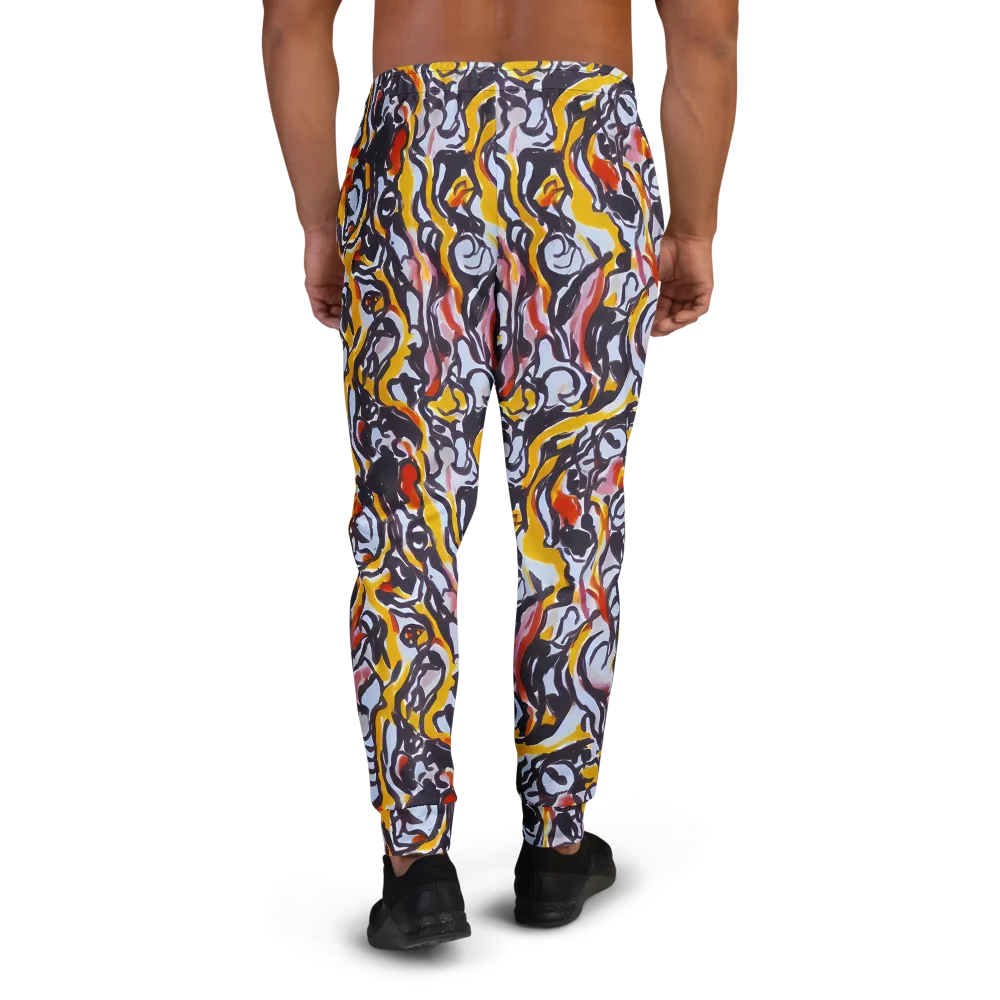 Saffron After Dark on Men's Joggers — Back