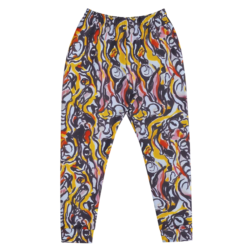 Saffron After Dark on Men's Joggers — Front