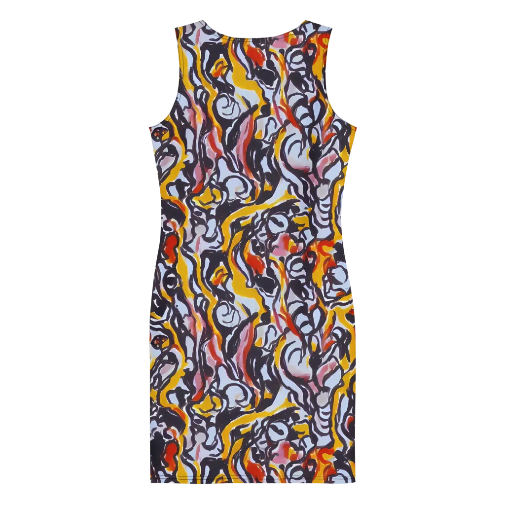Saffron After Dark on Bodycon Dress — Back