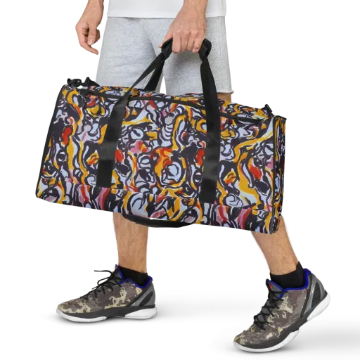 Saffron After Dark on a Duffle Bag