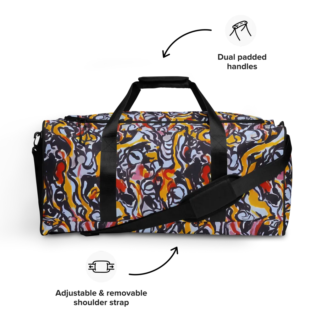 Saffron After Dark on Duffle Bag — Front