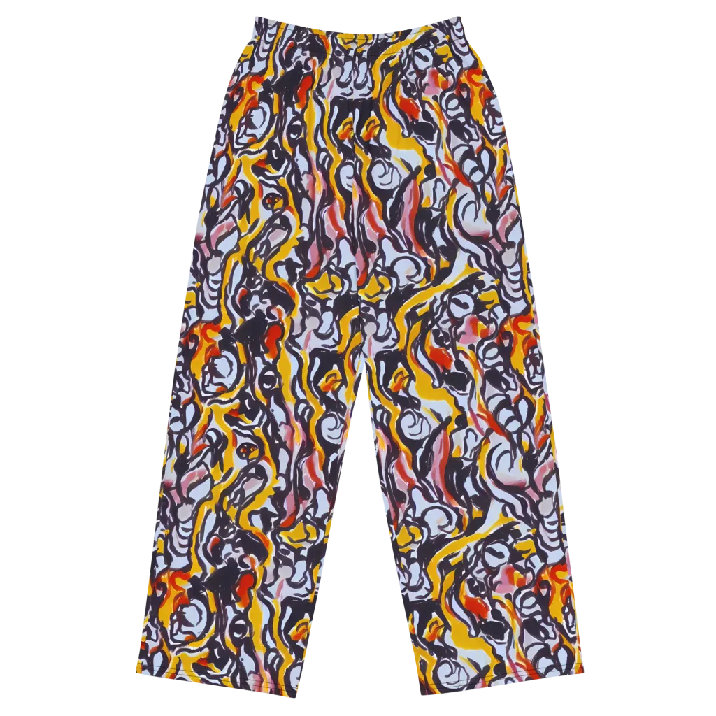 Saffron After Dark on Wide-Leg Pants — Front