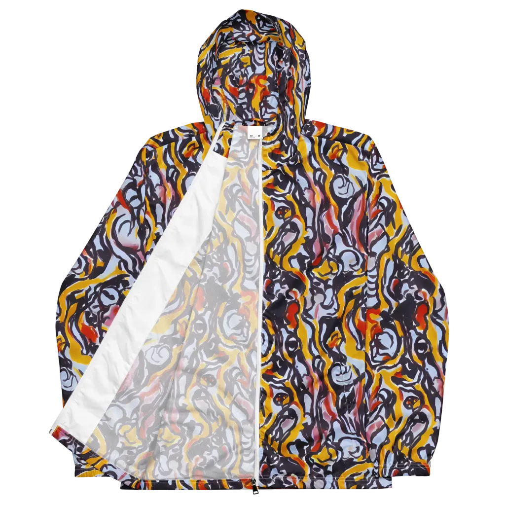 Saffron After Dark on Men's Windbreaker — Front