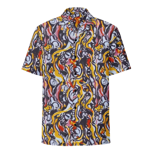 Saffron After Dark on a Button Shirt