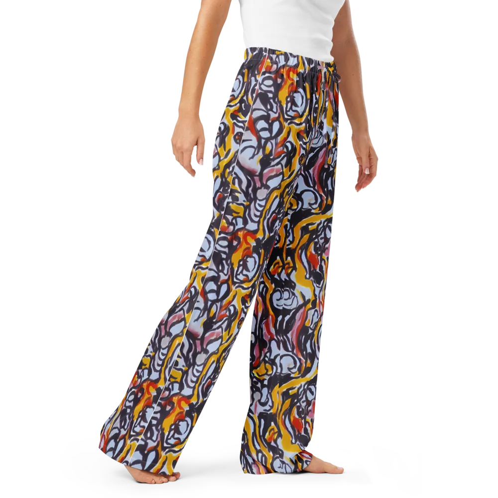 Saffron After Dark on Women's Pajama Pants — Right Front