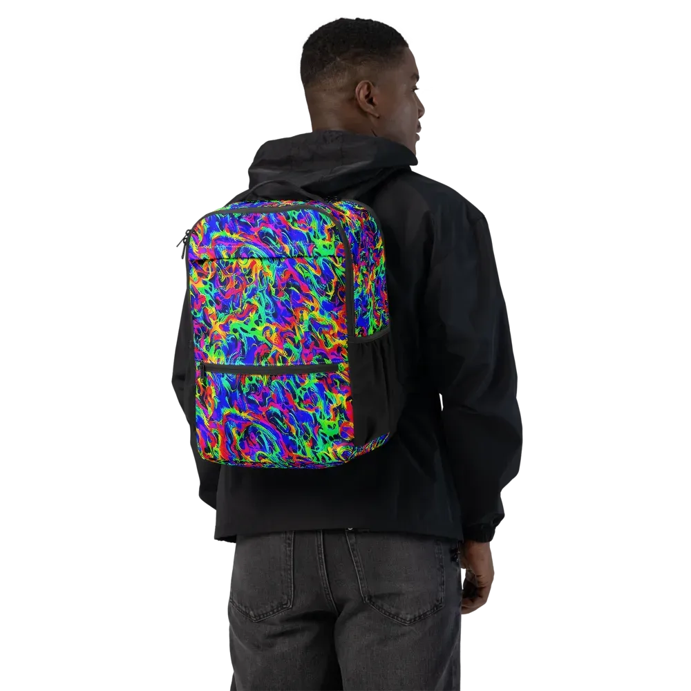 Electric Chromatic on Utility Backpack — Back
