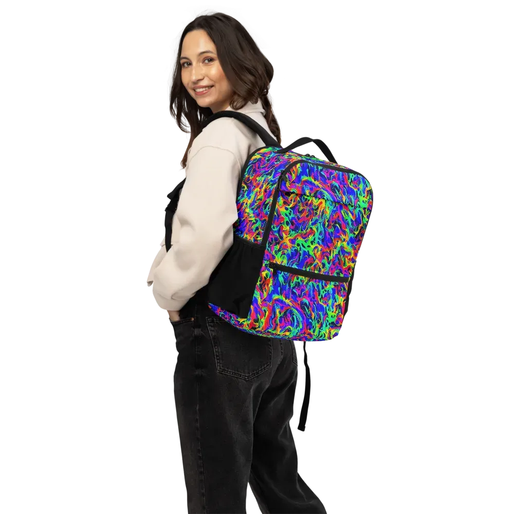 Electric Chromatic on Utility Backpack — Back
