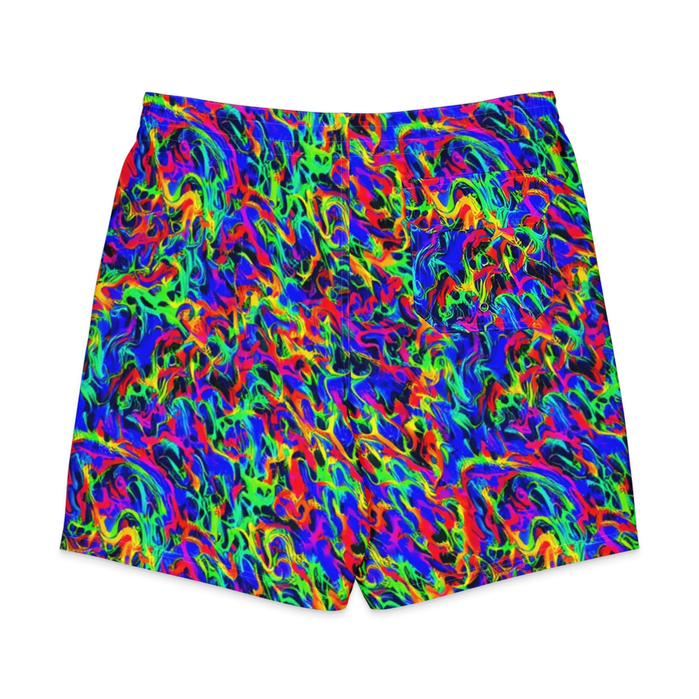 Electric Chromatic on Men's Board Shorts — Back
