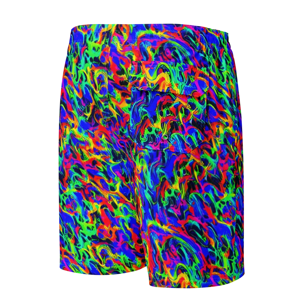 Electric Chromatic on Men's Board Shorts — Back