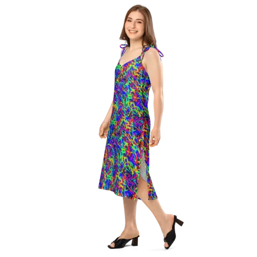 Electric Chromatic on a Slip Dress