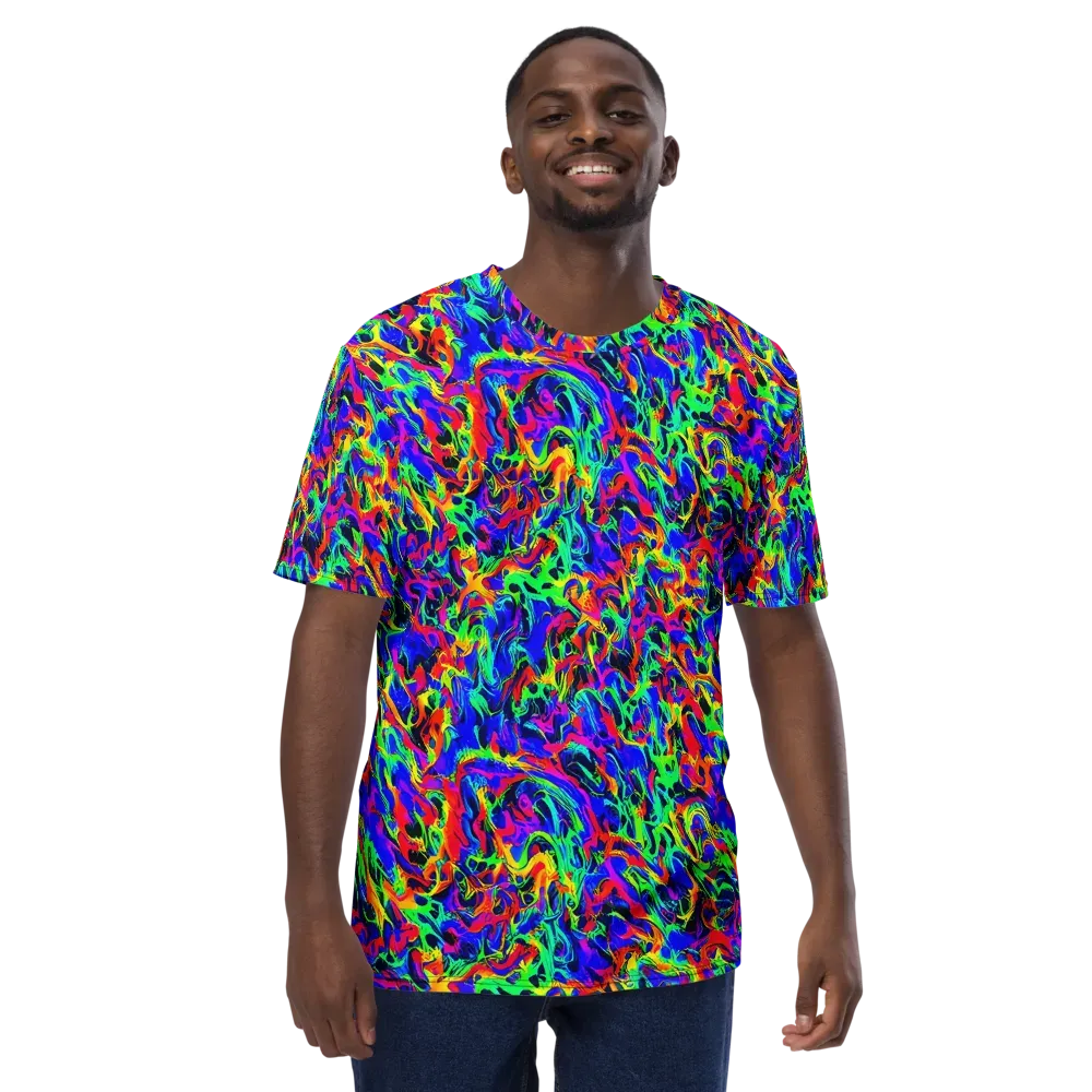 Electric Chromatic on Men's Crew Neck T-Shirt — Front