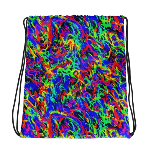 Electric Chromatic on a Drawstring Bag