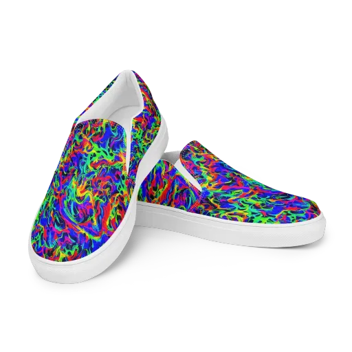 Electric Chromatic on a Women's Slip-On Canvas Shoes