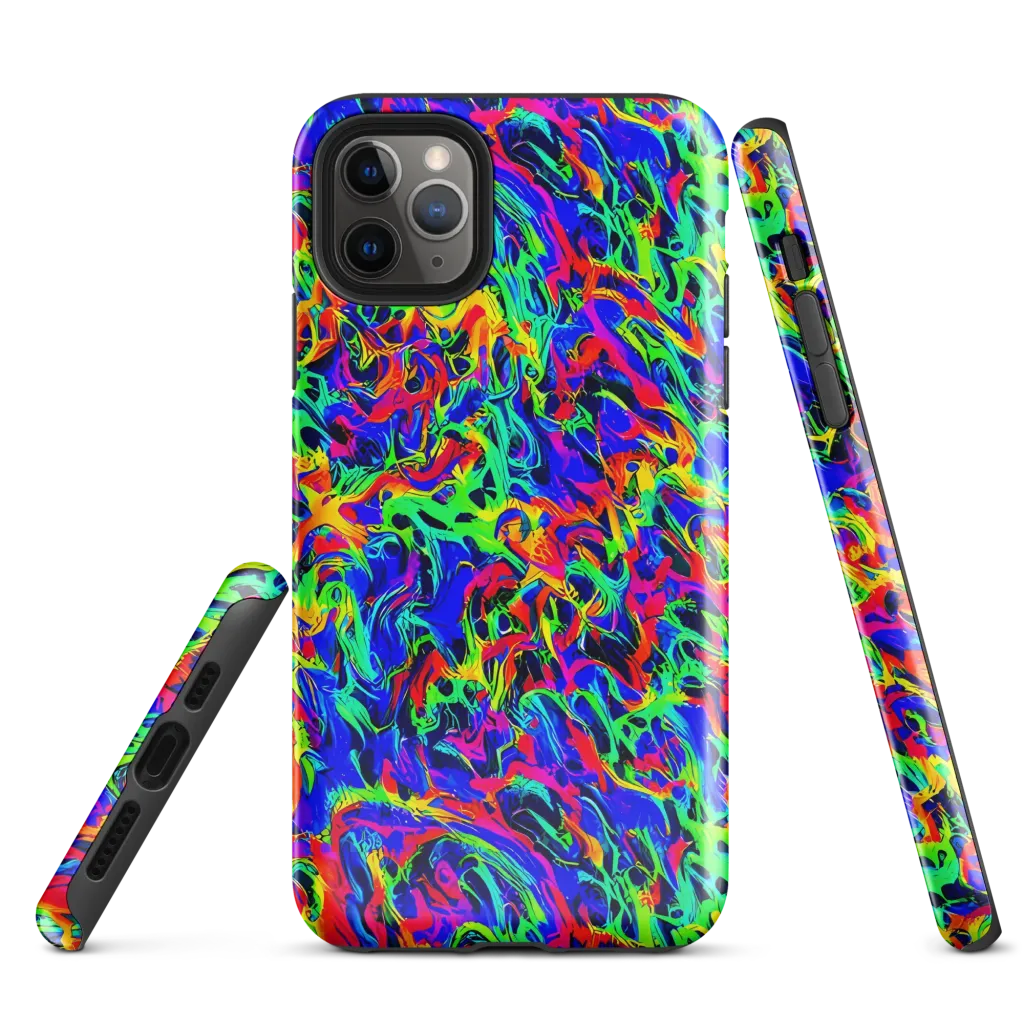 Electric Chromatic on Tough Case for iPhone® — Front