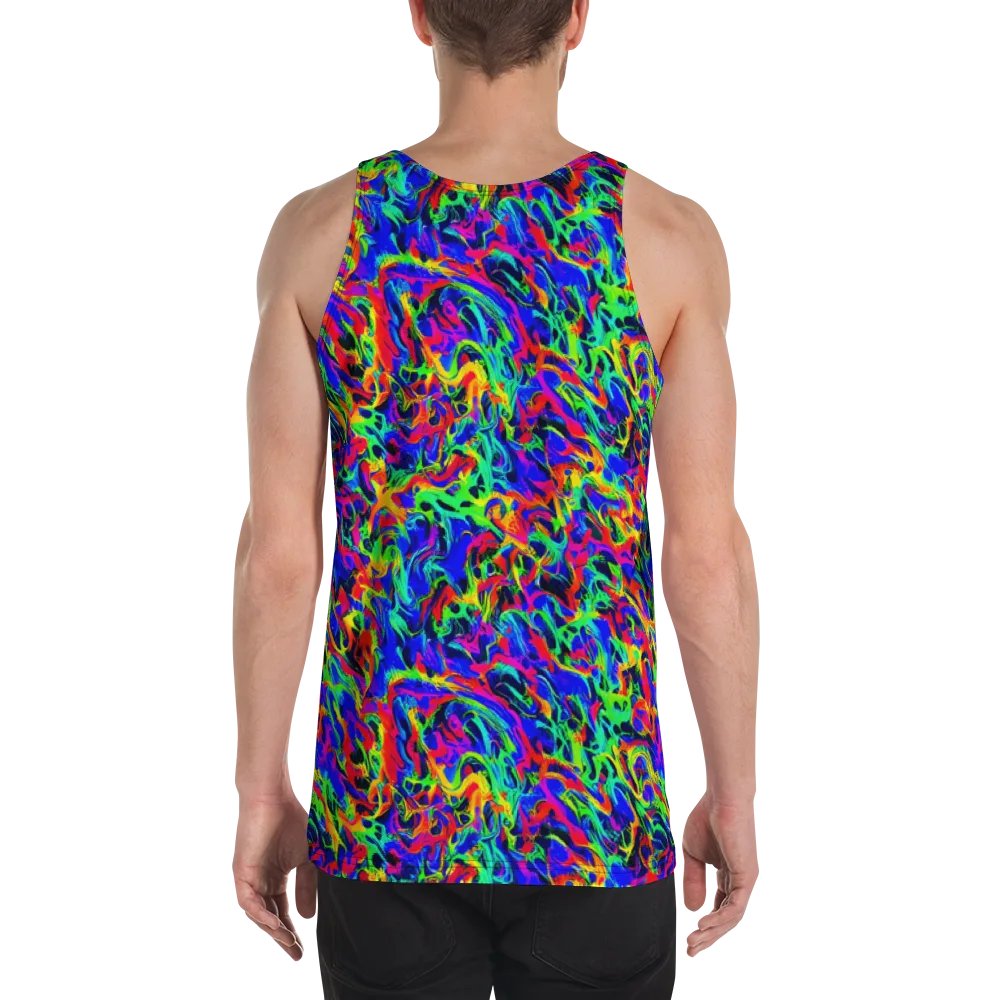 Electric Chromatic on Men's Tank Top — Back
