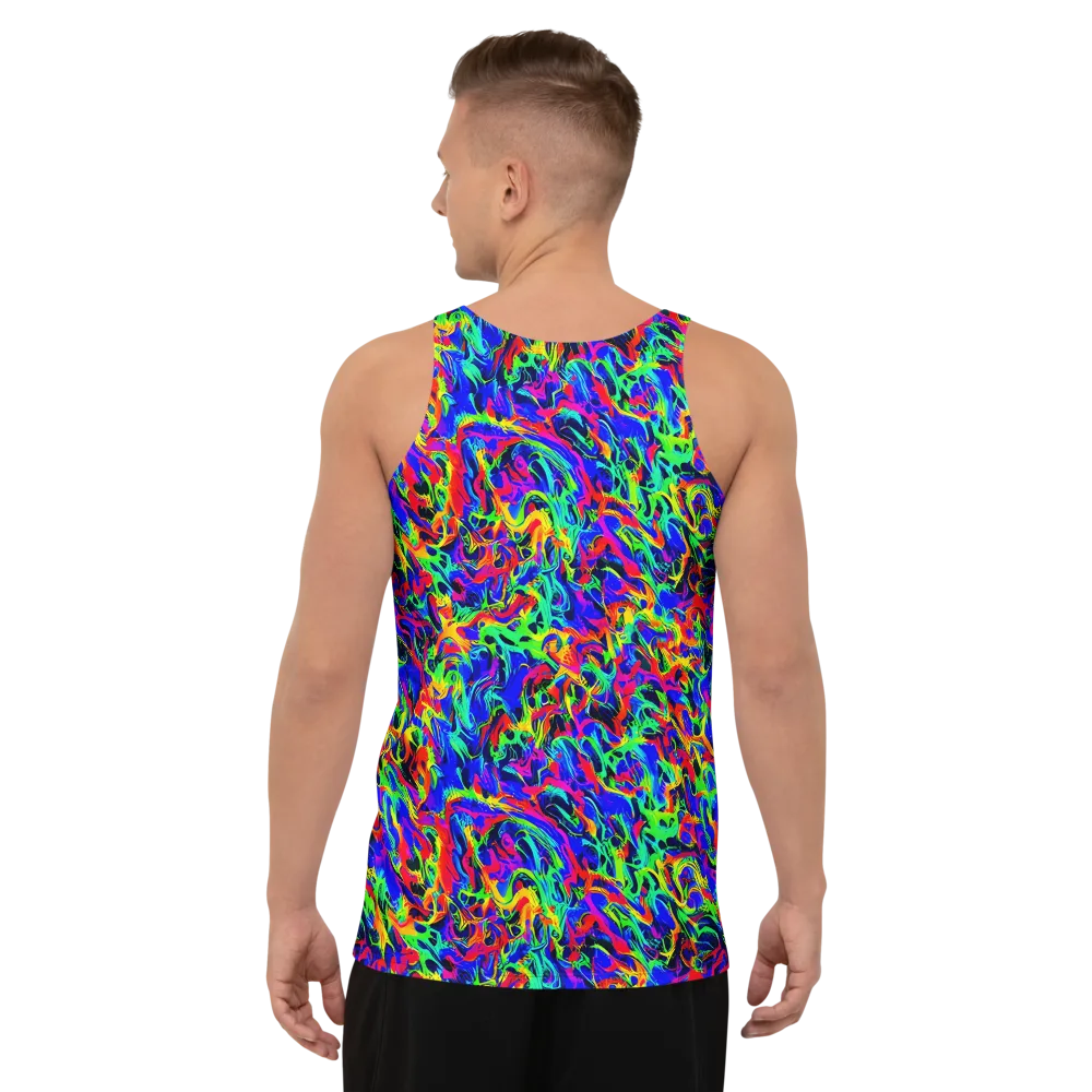 Electric Chromatic on Men's Tank Top — Back