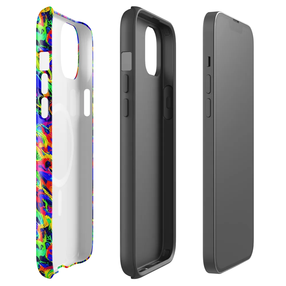 Electric Chromatic on MagSafe Tough Case for iPhone® — Front