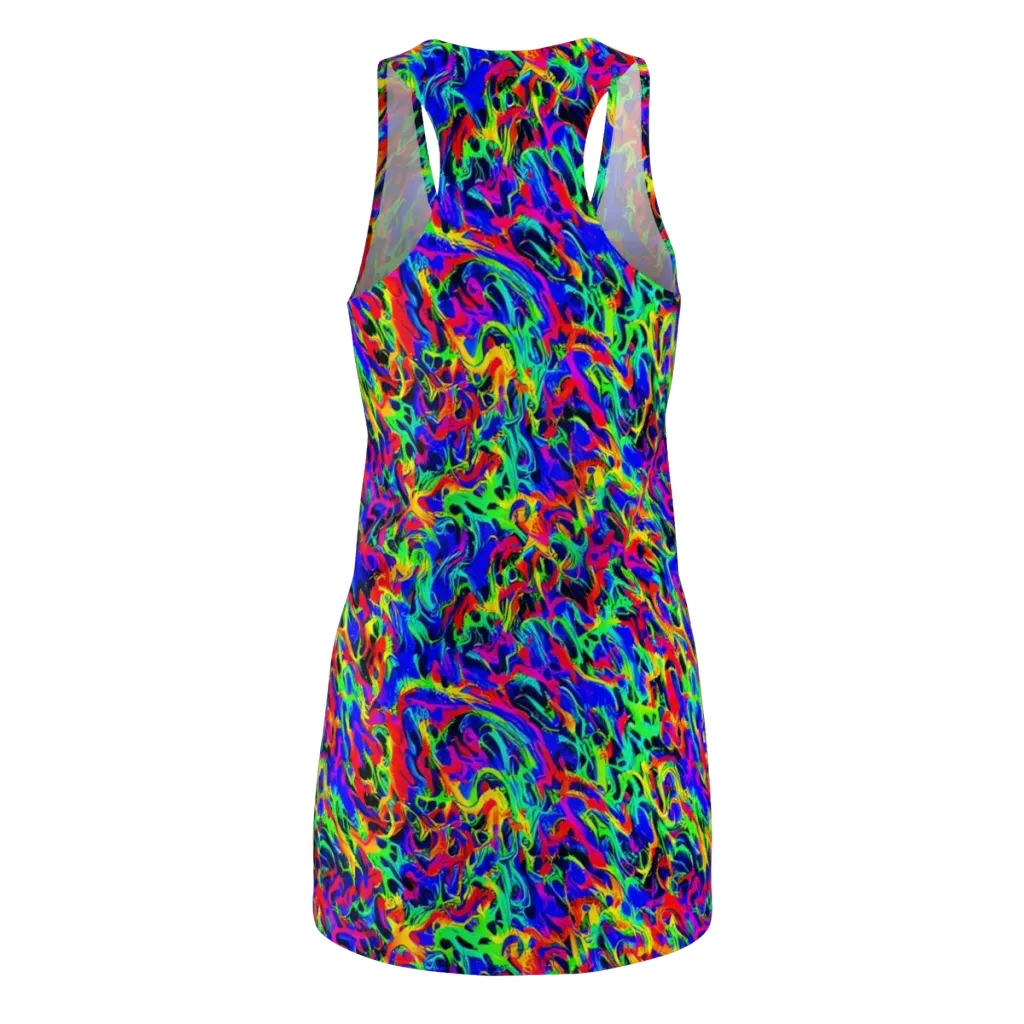Electric Chromatic on Racerback Dress — Back
