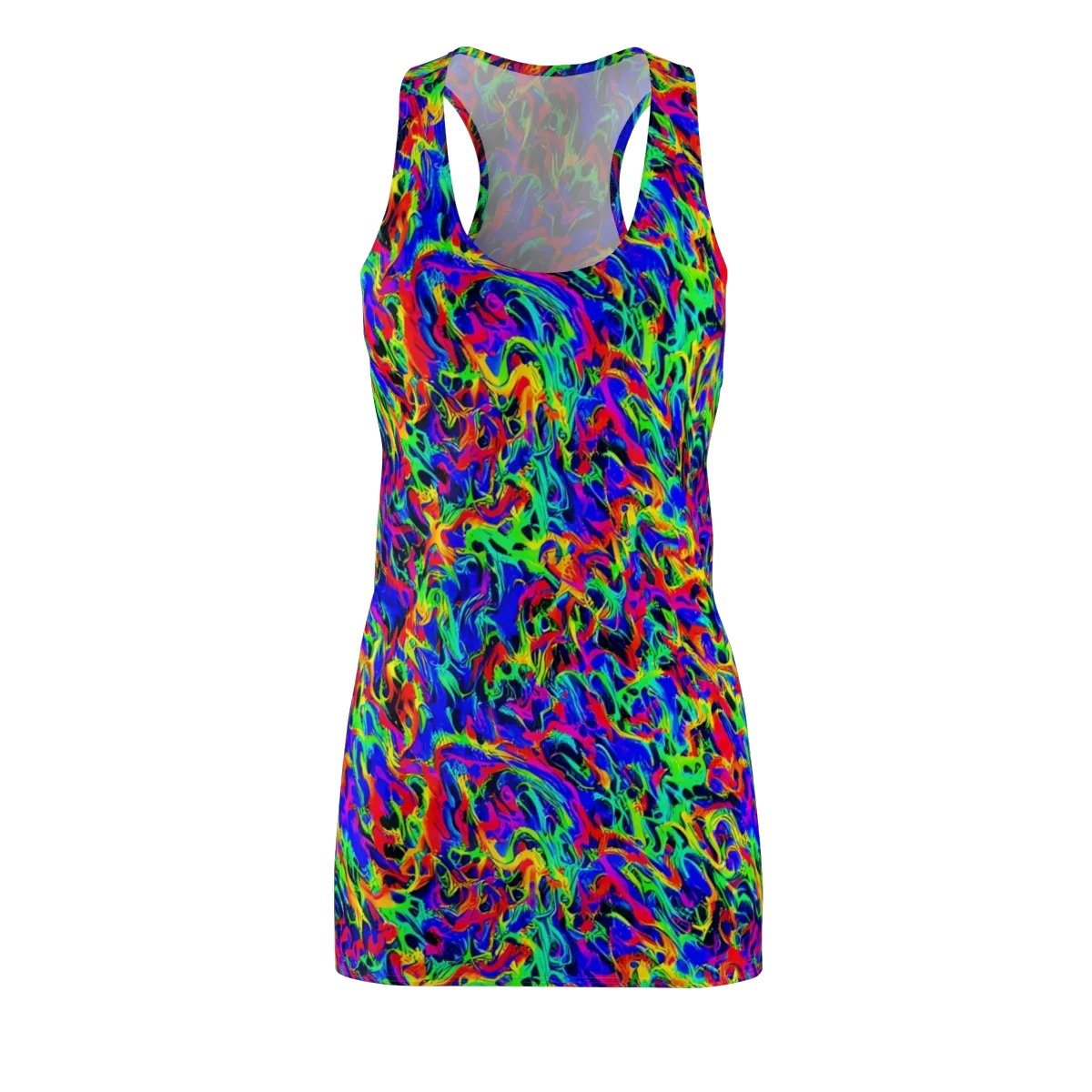 Electric Chromatic on Racerback Dress — Front