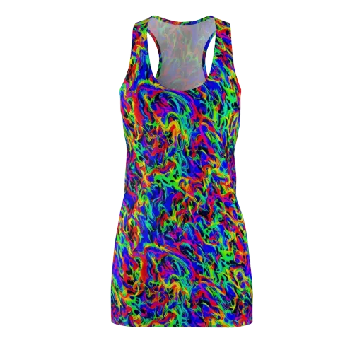Electric Chromatic on a Racerback Dress