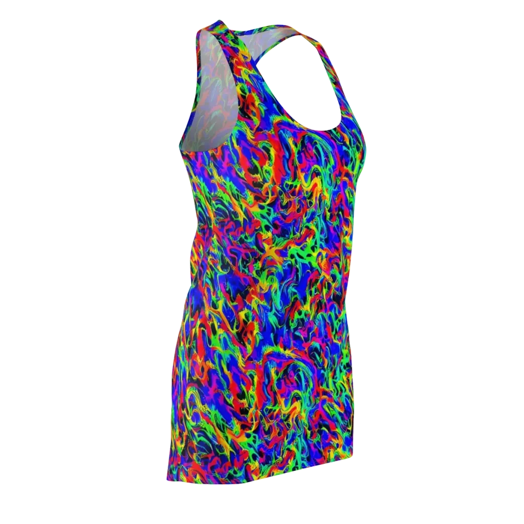 Electric Chromatic on Racerback Dress — Front Side