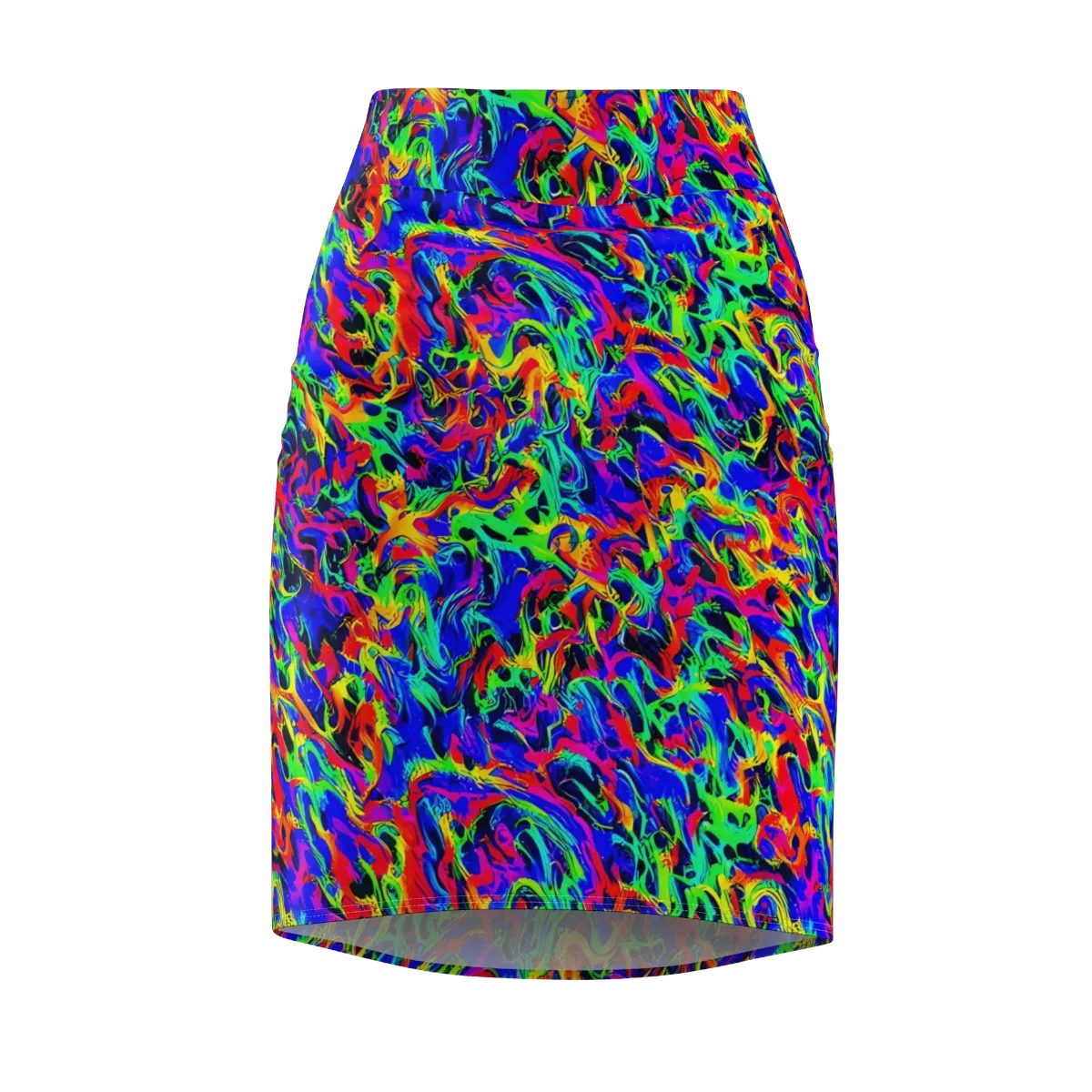 Electric Chromatic on Pencil Skirt — Front