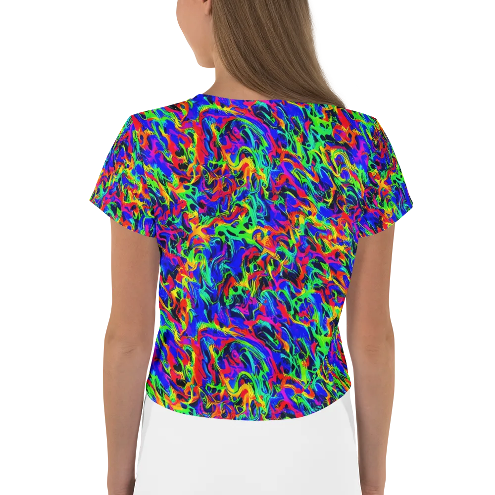Electric Chromatic on Crop Tee — Back