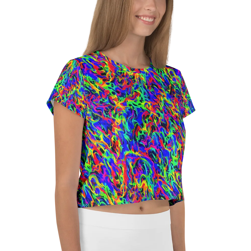 Electric Chromatic on Crop Tee — Right