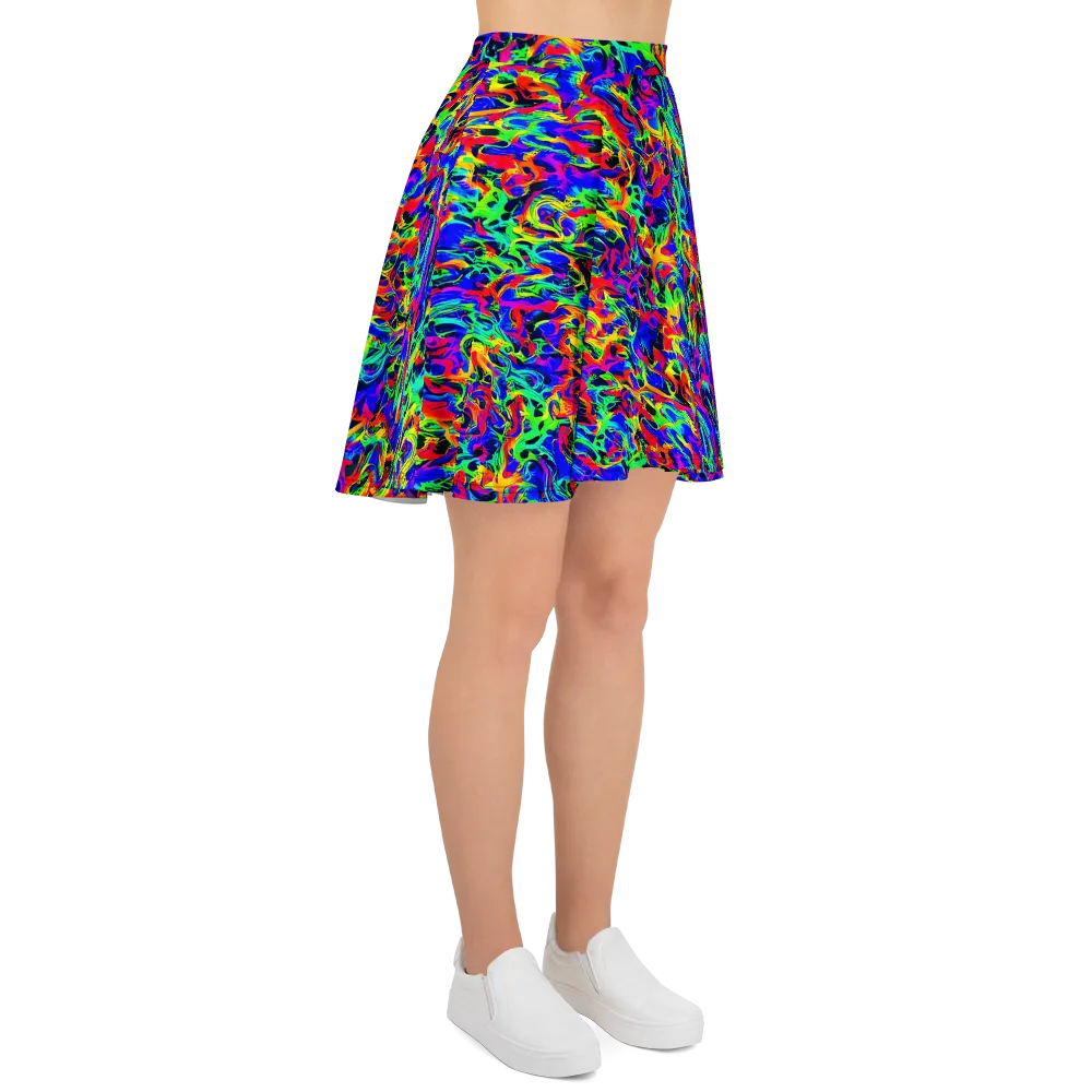 Electric Chromatic on Skater Skirt — Right