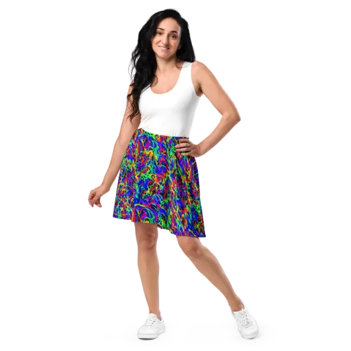 Electric Chromatic on a Skater Skirt