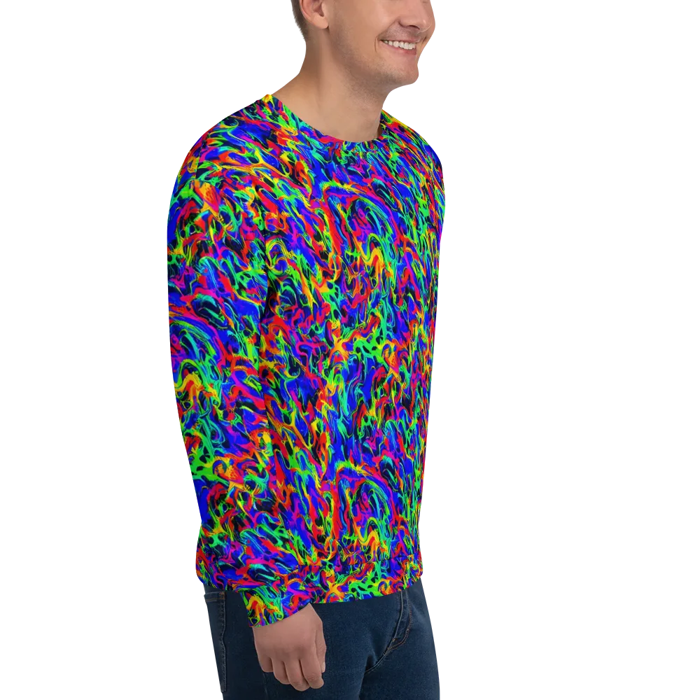 Electric Chromatic on Sweatshirt — Right Front