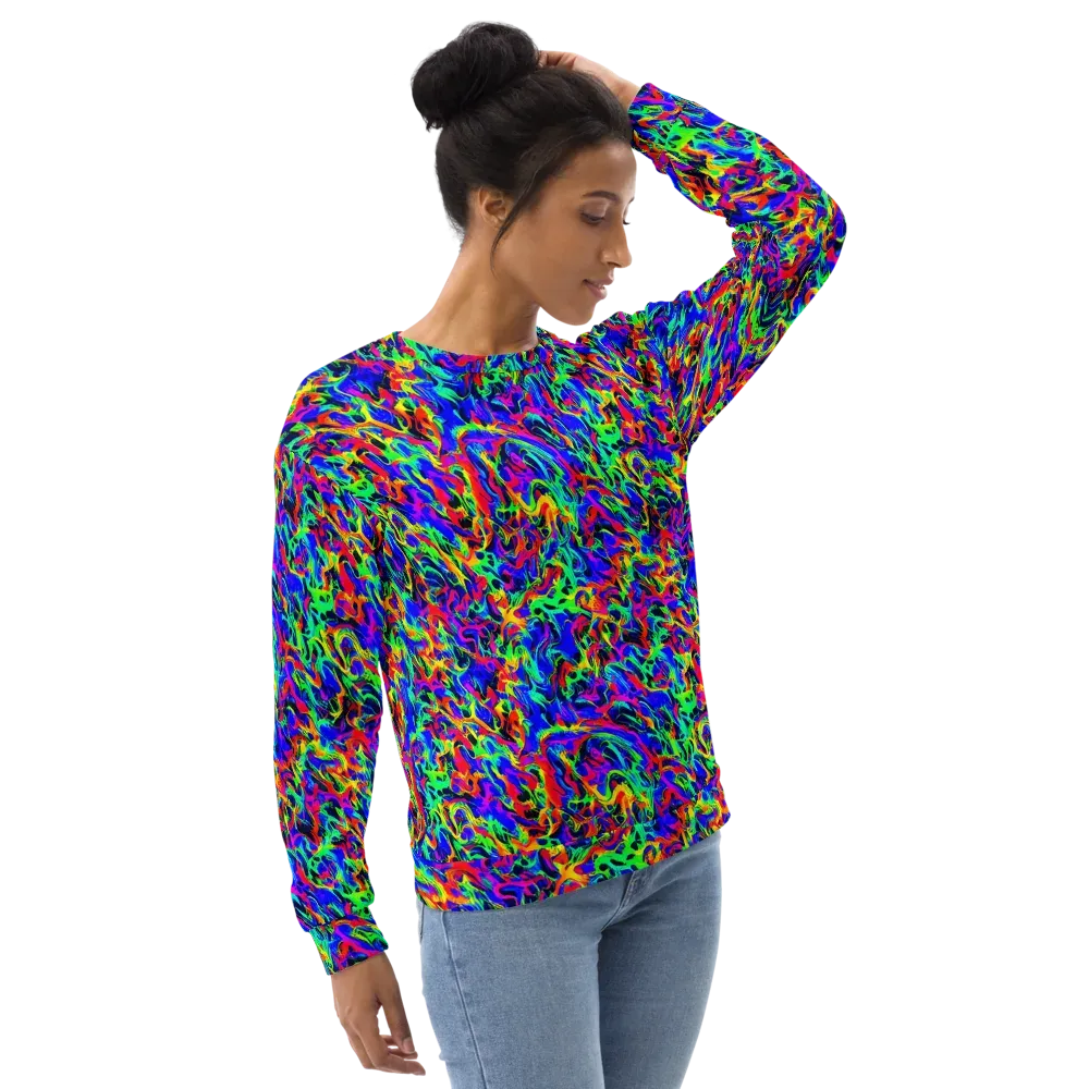 Electric Chromatic on Sweatshirt — Right Front