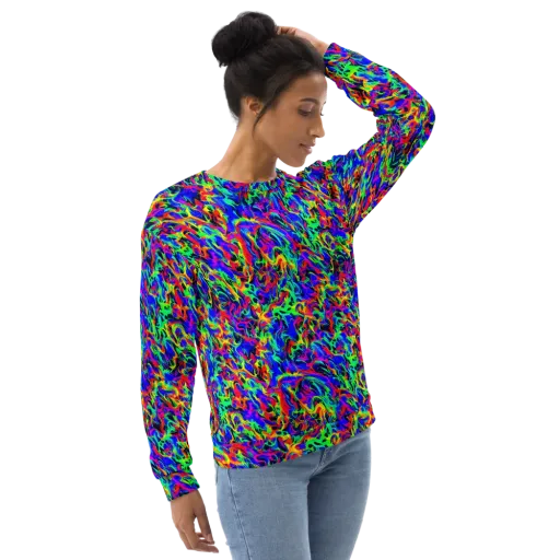 Electric Chromatic on a Sweatshirt