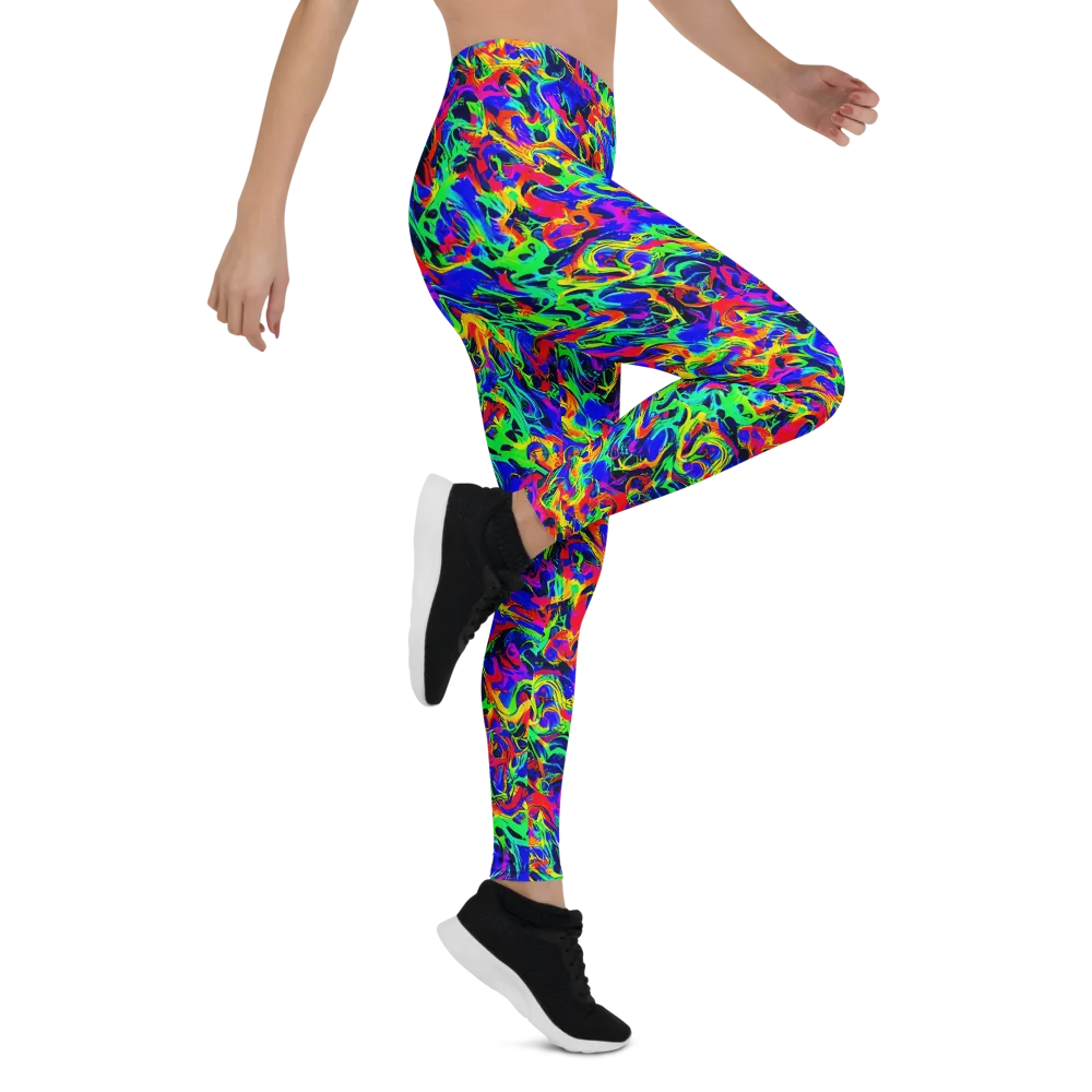 Electric Chromatic on Leggings — Right
