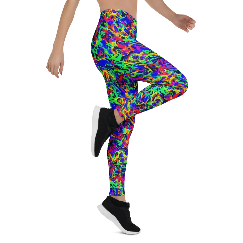 Electric Chromatic on Leggings — Right