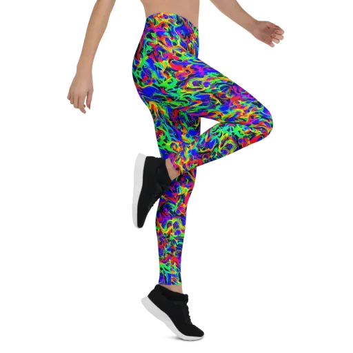 Electric Chromatic on a Leggings