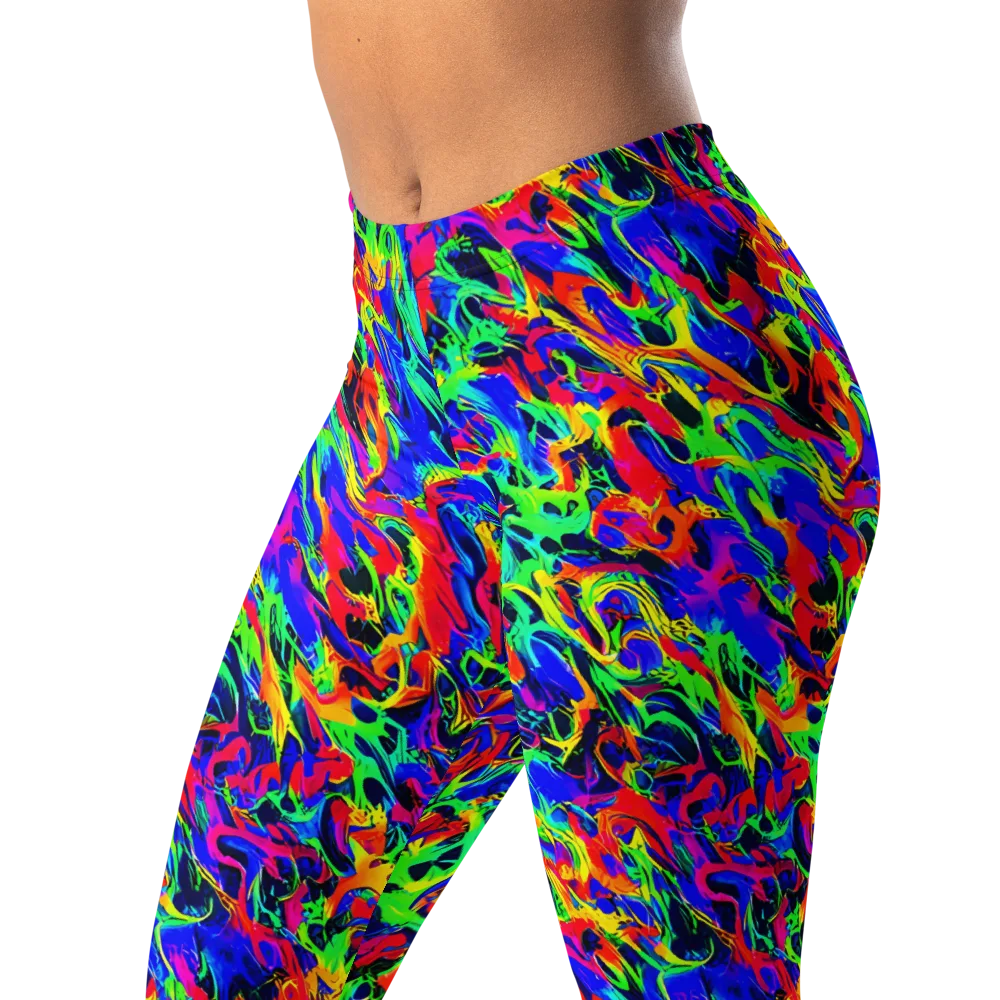 Electric Chromatic on Leggings — Left Front