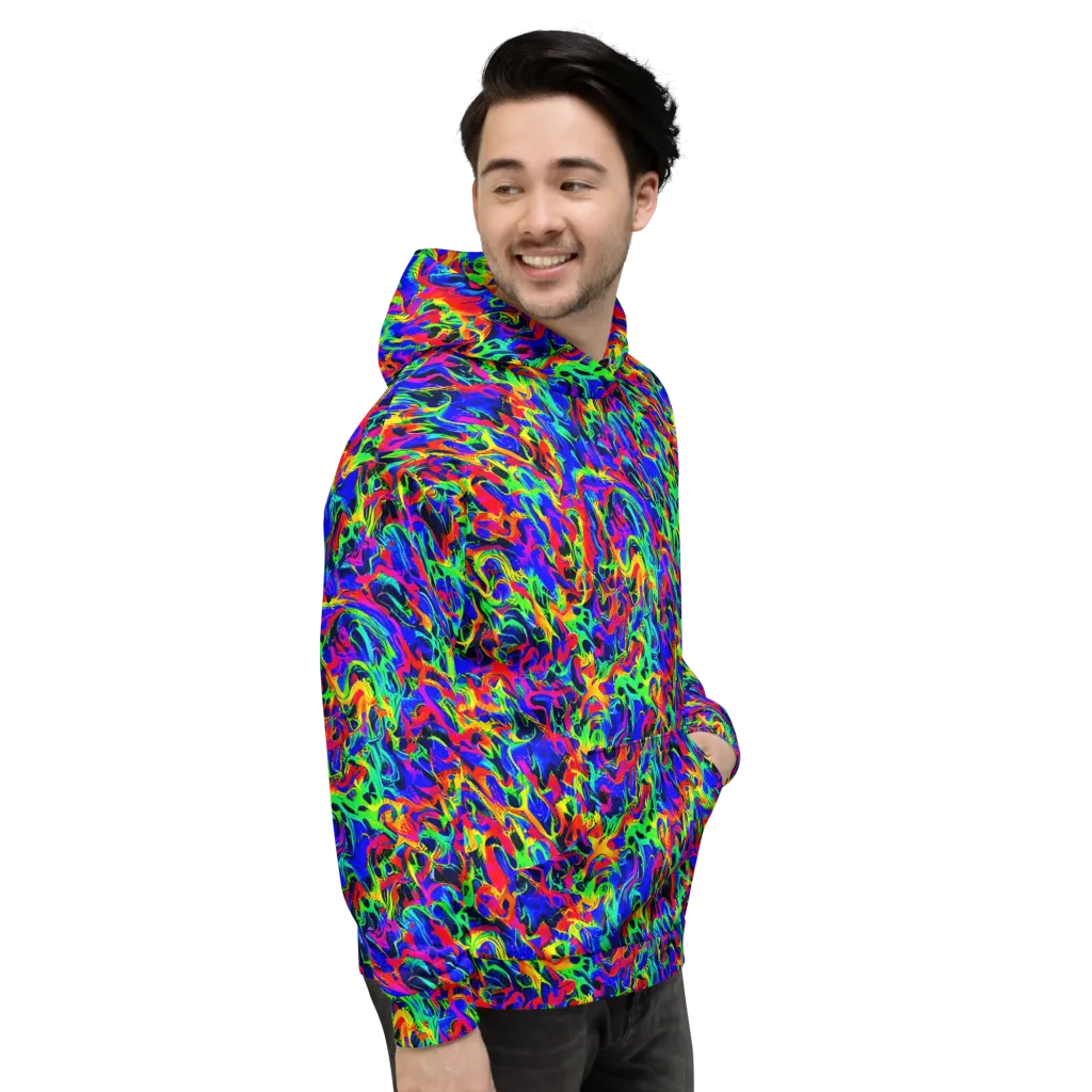 Electric Chromatic on Hoodie — Right