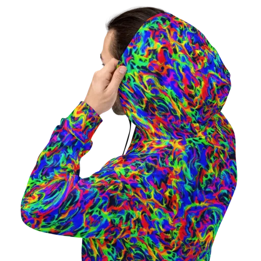Electric Chromatic on a Hoodie