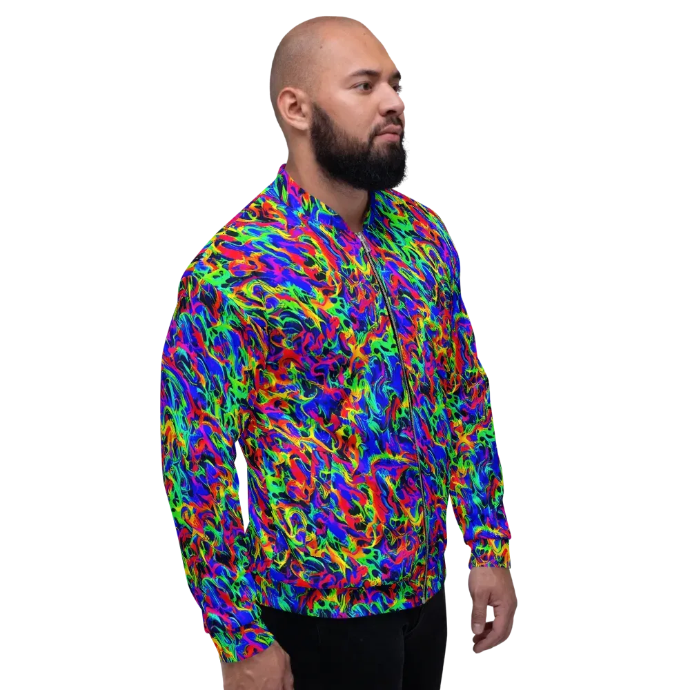 Electric Chromatic on Bomber Jacket — Right