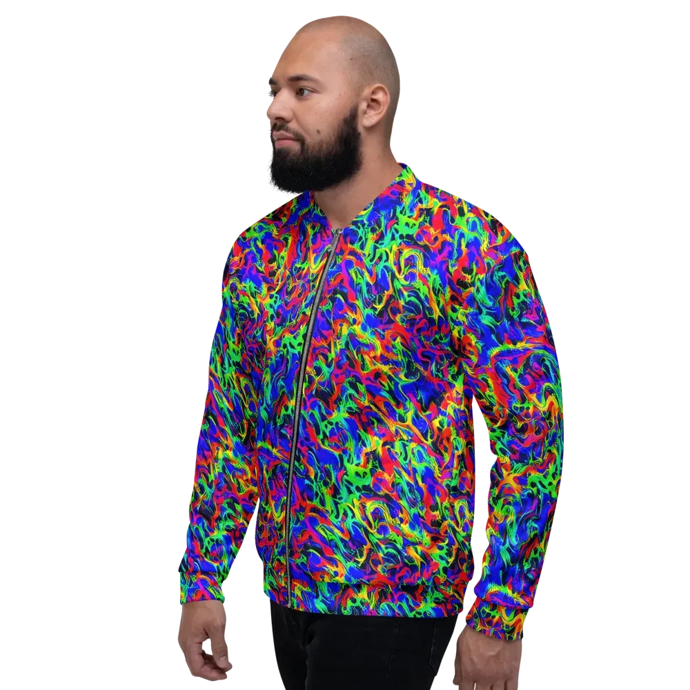 Electric Chromatic on Bomber Jacket — Left