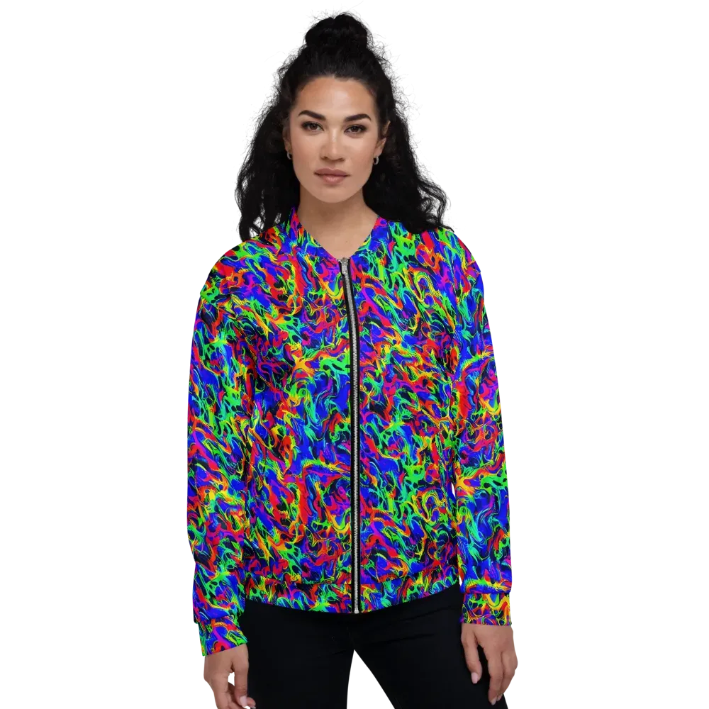 Electric Chromatic on Bomber Jacket — Front
