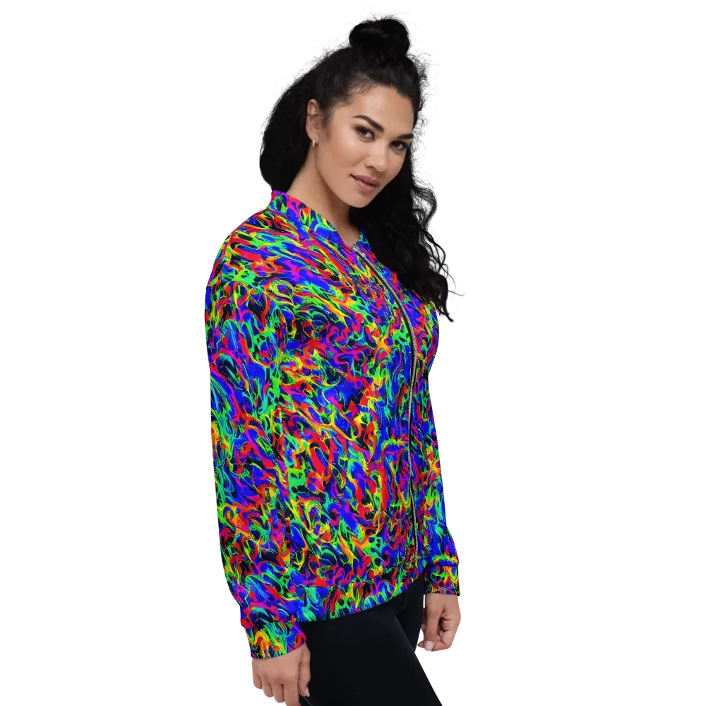 Electric Chromatic on Bomber Jacket — Right