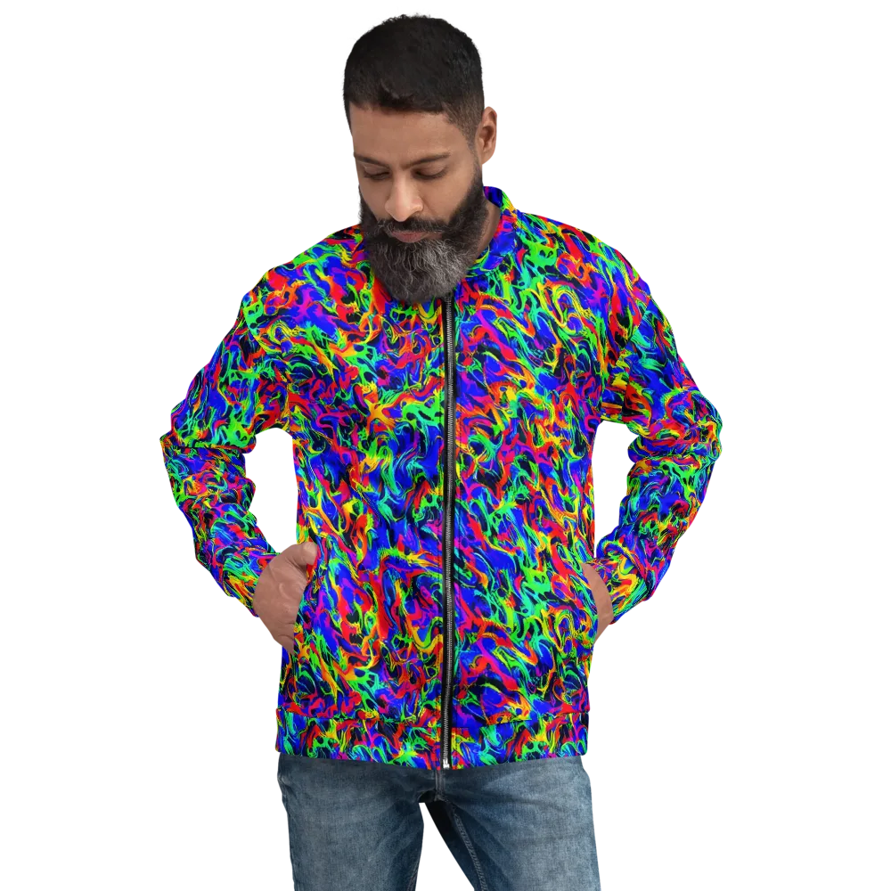 Electric Chromatic on Bomber Jacket — Front