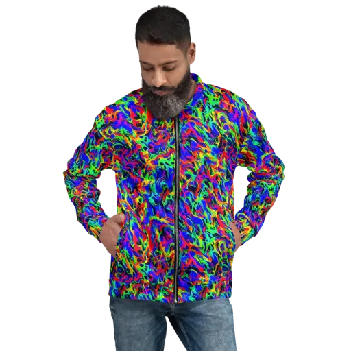 Electric Chromatic on a Bomber Jacket