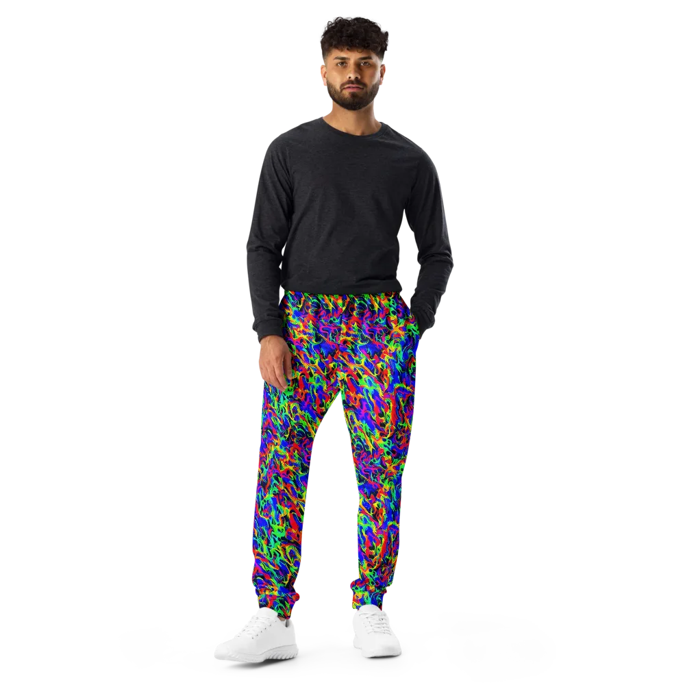 Electric Chromatic on Men's Joggers — Front