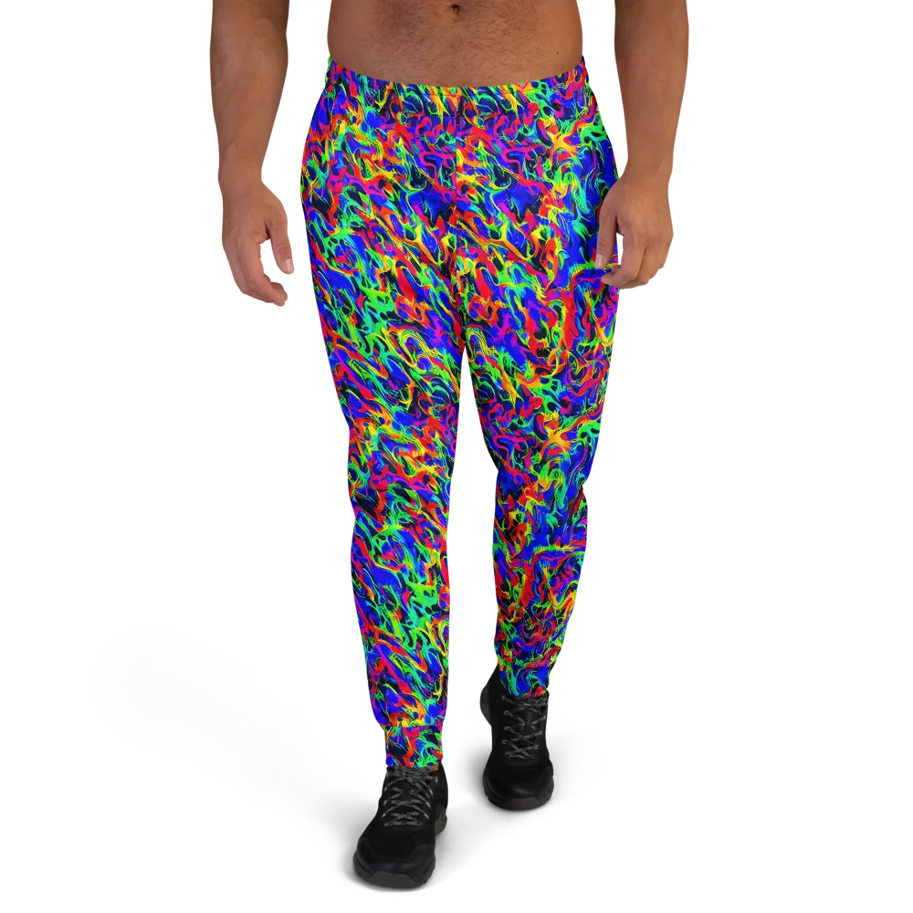 Electric Chromatic on Men's Joggers — Front