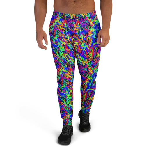 Electric Chromatic on a Men's Joggers