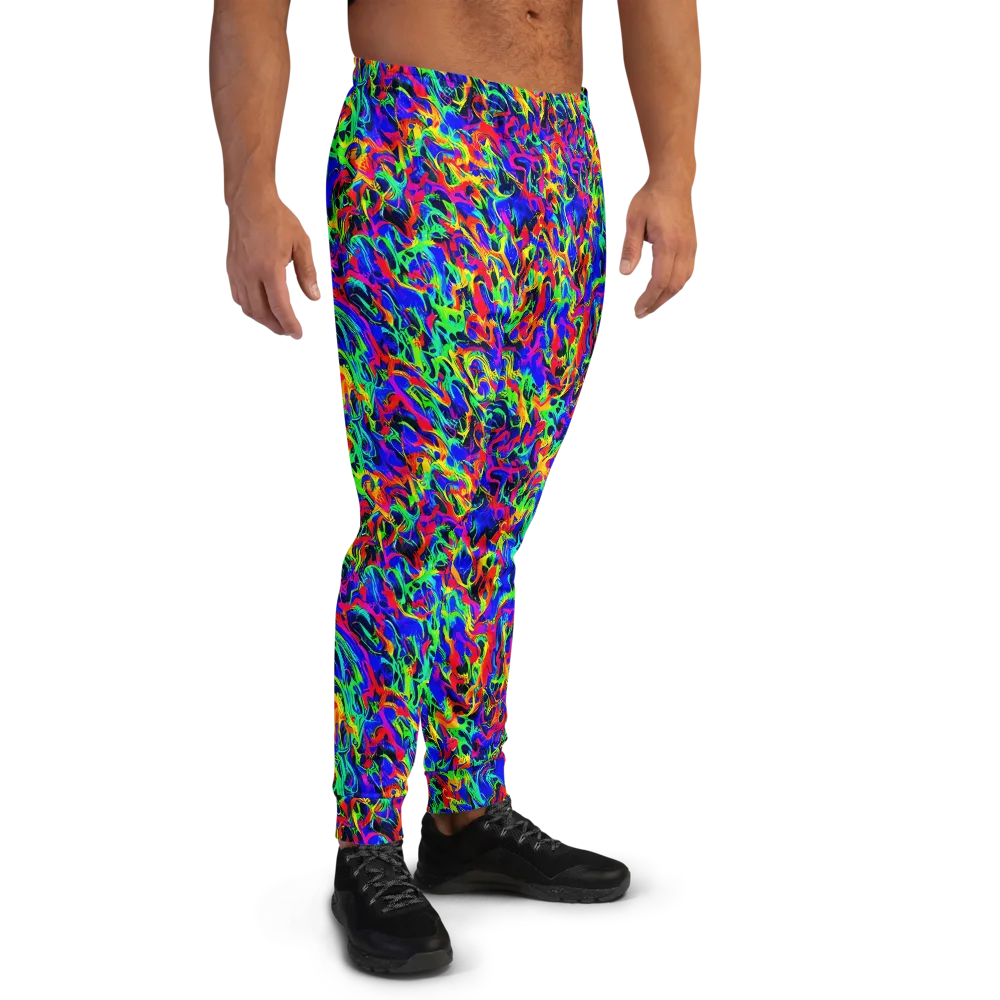 Electric Chromatic on Men's Joggers — Right